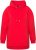 Ulla Popken Back Print Kangaroo Pocket Hoodie Hibiscus Red - Collegetröjor & hoodies - 