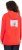 Ulla Popken Back Print Kangaroo Pocket Hoodie Hibiscus Red - Collegetröjor & hoodies - 