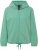Ulla Popken Drawstring Hem Two-Tone Knit Hoodie Emerald Green - Collegetröjor & hoodies - 
