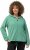 Ulla Popken Drawstring Hem Two-Tone Knit Hoodie Emerald Green - Collegetröjor & hoodies - 
