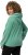 Ulla Popken Drawstring Hem Two-Tone Knit Hoodie Emerald Green - Collegetröjor & hoodies - 