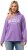 Ulla Popken City Name Graphic Hoodie Light Purple - Collegetröjor & hoodies - 