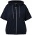 Ulla Popken Short Sleeve Zip-Up Hoodie Navy - Collegetröjor & hoodies - 