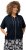 Ulla Popken Short Sleeve Zip-Up Hoodie Navy - Collegetröjor & hoodies - 