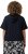 Ulla Popken Short Sleeve Zip-Up Hoodie Navy - Collegetröjor & hoodies - 