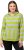 Ulla Popken Mixed Stripe Long Sleeve Hoodie Apple Green - Collegetröjor & hoodies - 