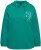 Ulla Popken Face Graphic Long Sleeve Hoodie Emerald Green - Collegetröjor & hoodies - 