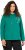 Ulla Popken Face Graphic Long Sleeve Hoodie Emerald Green - Collegetröjor & hoodies - 