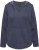 Ulla Popken Open Edged Long Sleeve V-Neck Hoodie Navy - Collegetröjor & hoodies - 