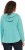 Ulla Popken Open Edged Long Sleeve V-Neck Hoodie Mint Green - Collegetröjor & hoodies - 
