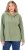 Ulla Popken Teddy Plush Long Sleeve Hoodie Sage Green - Collegetröjor & hoodies - 