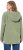 Ulla Popken Teddy Plush Long Sleeve Hoodie Sage Green - Collegetröjor & hoodies - 