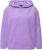 Ulla Popken Teddy Plush Long Sleeve Hoodie Pale Lilac - Collegetröjor & hoodies - 