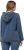 Ulla Popken Raw Hem Long Sleeve Hoodie Night Blue - Collegetröjor & hoodies - 
