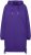 Ulla Popken Longline Lace Up Hoodie Purple - Collegetröjor & hoodies - 