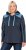 Ulla Popken Waffle Pique Contrast Color Hoodie Navy - Collegetröjor & hoodies - 