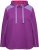 Ulla Popken Waffle Pique Contrast Color Hoodie Dark Purple - Collegetröjor & hoodies - 