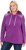 Ulla Popken Waffle Pique Contrast Color Hoodie Dark Purple - Collegetröjor & hoodies - 
