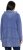 Ulla Popken Tiered Flounce Panel Zip Up Hoodie Atlantic Blue - Collegetröjor & hoodies - 