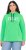 Ulla Popken TRUE Lettering Hoodie Mint Green - Collegetröjor & hoodies - 