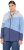 Ulla Popken Color Block Fleece-Lined Hoodie Atlantic Blue - Collegetröjor & hoodies - 