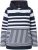 Ulla Popken Oversized Striped Long Sleeve Hoodie Ink Blue - Collegetröjor & hoodies - 