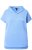 Ulla Popken Quick Drying Short Sleeve Hoodie Light Blue - Collegetröjor & hoodies - 
