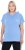 Ulla Popken Quick Drying Short Sleeve Hoodie Light Blue - Collegetröjor & hoodies - 