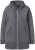 Ulla Popken Decorative Seam Zip-Up Hoodie Graphite Grey - Collegetröjor & hoodies - 