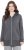Ulla Popken Decorative Seam Zip-Up Hoodie Graphite Grey - Collegetröjor & hoodies - 