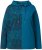 Ulla Popken Split Print LOVE Hoodie Teal - Collegetröjor & hoodies - 