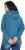 Ulla Popken Rhinestone Drawstring Moon Wash Hoodie Teal - Collegetröjor & hoodies - 