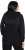 Ulla Popken Mixed Texture Button Down Hoodie Black - Collegetröjor & hoodies - 