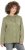 Ulla Popken Mixed Texture Button Down Hoodie Pond Green - Collegetröjor & hoodies - 