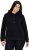 Ulla Popken Relaxed Fit Long Sleeve Hoodie Black - Collegetröjor & hoodies - 