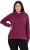 Ulla Popken Relaxed Fit Long Sleeve Hoodie Dark Berry - Collegetröjor & hoodies - 