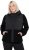Ulla Popken Mixed Texture Hoodie Black - Collegetröjor & hoodies - 