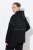 Ulla Popken Mix Fabric Reflective Trim Zip Hoodie Black - Collegetröjor & hoodies - Mjuka tröjor och hoodies i stora storlekar
