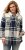 Ulla Popken Plaid Contrast Detail Button Front Jacket - Ulla Popken - 