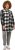 Ulla Popken Mixed Plaid Long Sleeve Button Down Shacket Black - Jackor - 