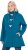 Ulla Popken HYPRAR Water-Repellent Softshell Jacket Teal - Jackor - 