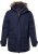 Men Plus Parka With Fur Hood Navy - Jackor - Stora jackor - 2XL-12XL