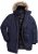 Men Plus Parka With Fur Hood Navy - Jackor - Stora jackor - 2XL-12XL