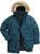 Men Plus Parka With Fur Hood Dark Green - Jackor - Stora jackor - 2XL-12XL