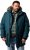 Men Plus Parka With Fur Hood Dark Green - Jackor - Stora jackor - 2XL-12XL