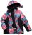 Ulla Popken HYPRAR Graphic Stripe Fully Lined Ski Jacket Teal - Jackor - 