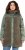 Ulla Popken Mixed Texture Fleece Quilted Jacket Olive - DAMKLÄDER 40-66 - 