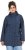 Ulla Popken Raindrop Print Longline Waterproof Jacket Navy - Jackor - 