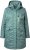 Ulla Popken HYPRAR Drawstring Waist Parka Grey Green - Jackor - 