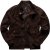 JP1880 Leather Jacket Goat Suede Espresso Brown - Jackor - Stora jackor - 2XL-12XL